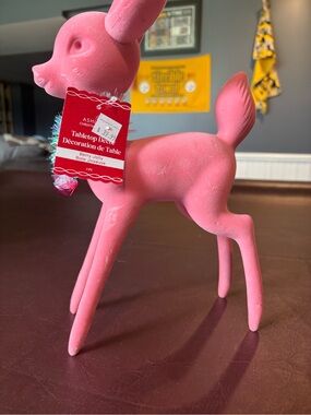 💥Buy 2 Get 1 Free💥 Ashland Pink Deer Tabletop Accent